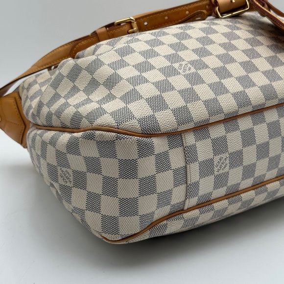 2011 Authentic louis Vuitton Damier Azur Evora MM Handbag Crossbody - Picture 13 of 16